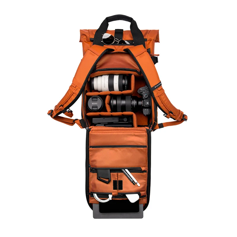 Sac à dos PRVKE 15 v4 avec Cube intégré (Orange Sedona)