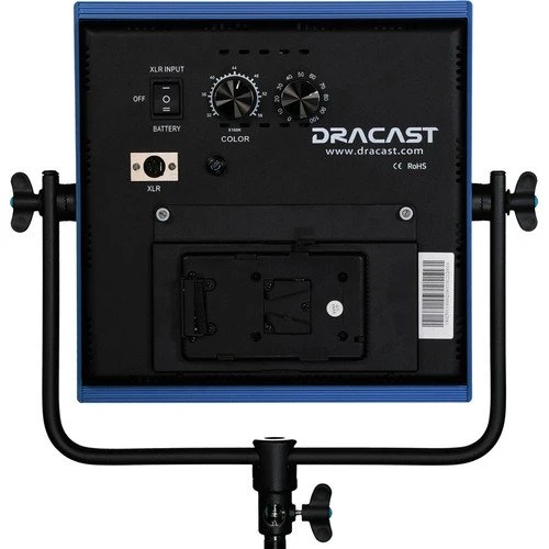 Dracast LED1000 Pro Ensemble 3 Lumières Bicolore avec Plaque pour Pile Monture V