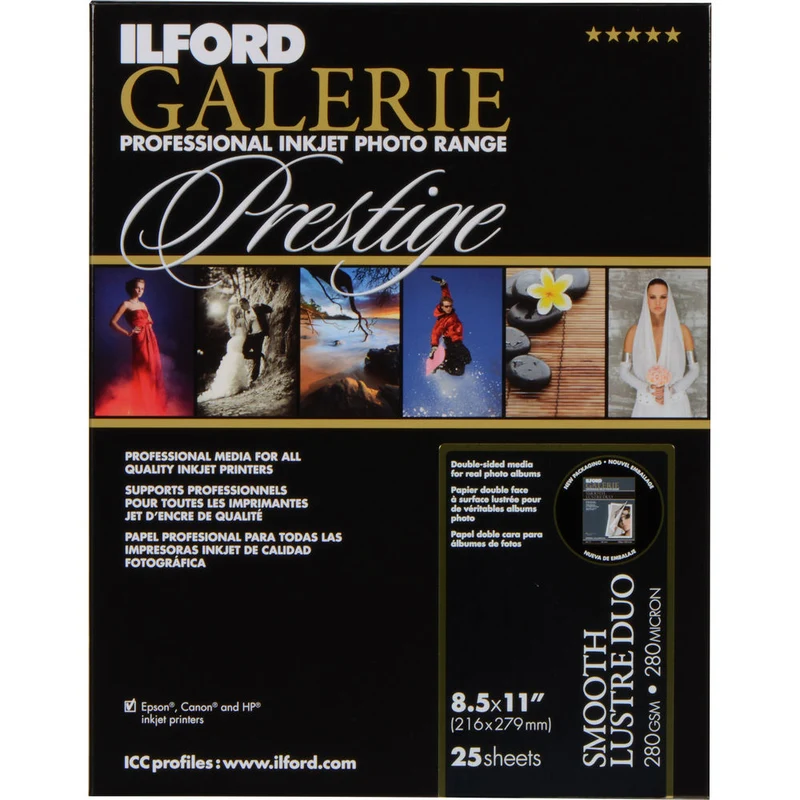 Papier Prestige Semi Gloss Duo 8.5x11po (25 Feuilles)