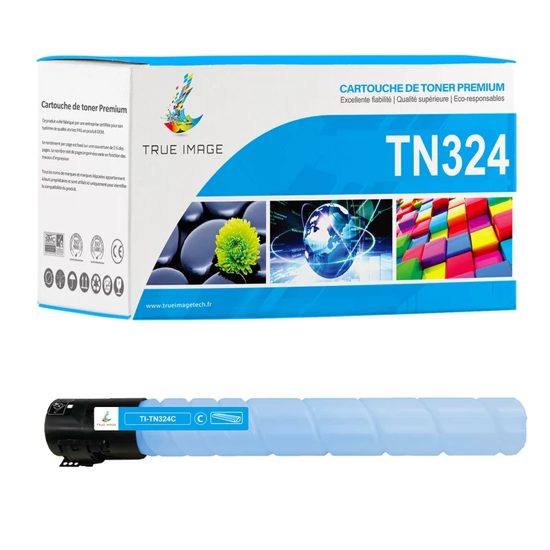 Compatible Konica Minolta TN324C Toner Cyan 25000 pages