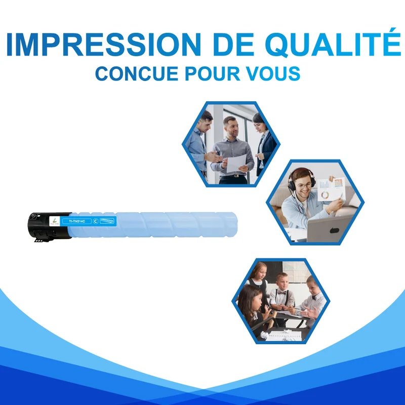 Compatible Konica Minolta TN514C Toner Cyan 25000 pages
