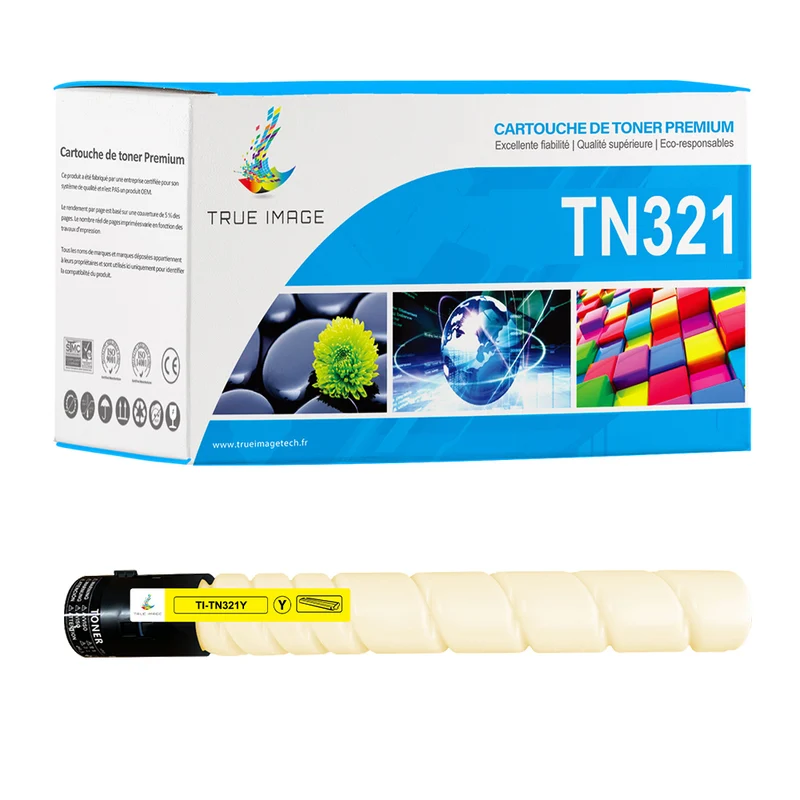 Compatible Konica Minolta TN321Y Toner Jaune 25000 pages