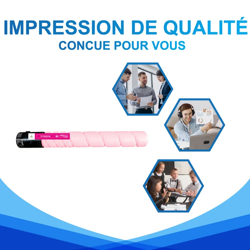 Compatible Konica Minolta TN321M Toner Magenta 25000 pages