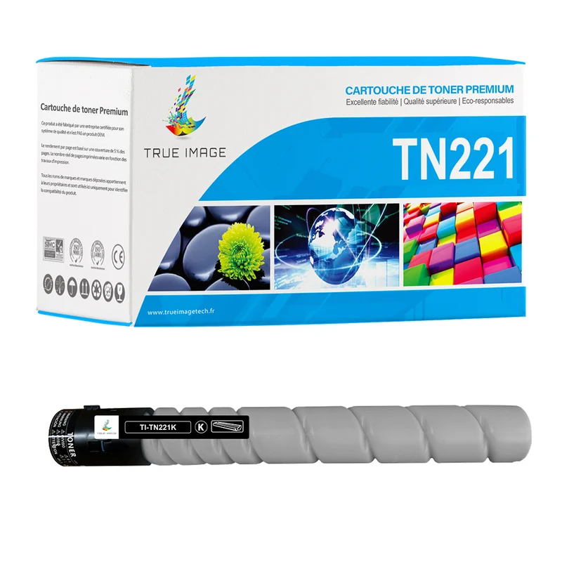 Compatible Konica Minolta TN221K Toner Noir 24000 pages