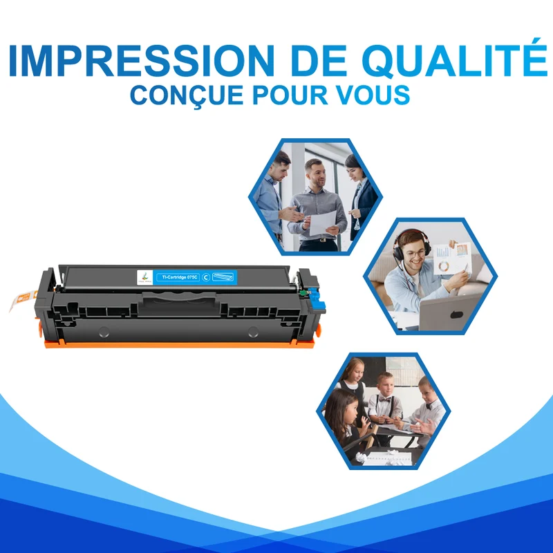 Compatible Canon 075C Toner Cyan 6364C002