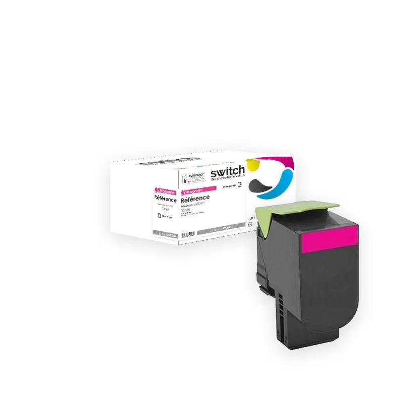 Lexmark 78C2X Toner Magenta compatible équivalent à 78C2XM0 · Switch
