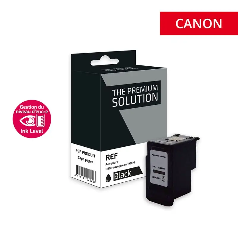 Canon 545XL Cartouche Noir remanufacturé équivalent à PG545XL, 8286B001