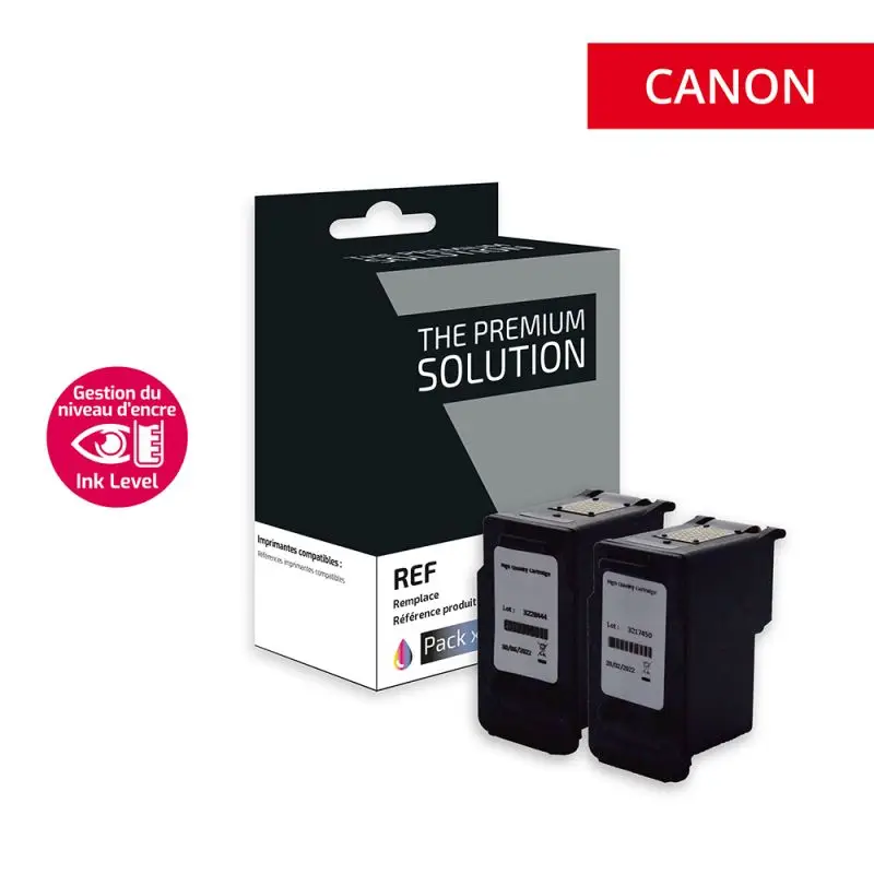 Canon 545XL/546XL Cartouche Pack 4 Couleurs remanufacturé équivalent à 545XL, 8286B001, 546XL