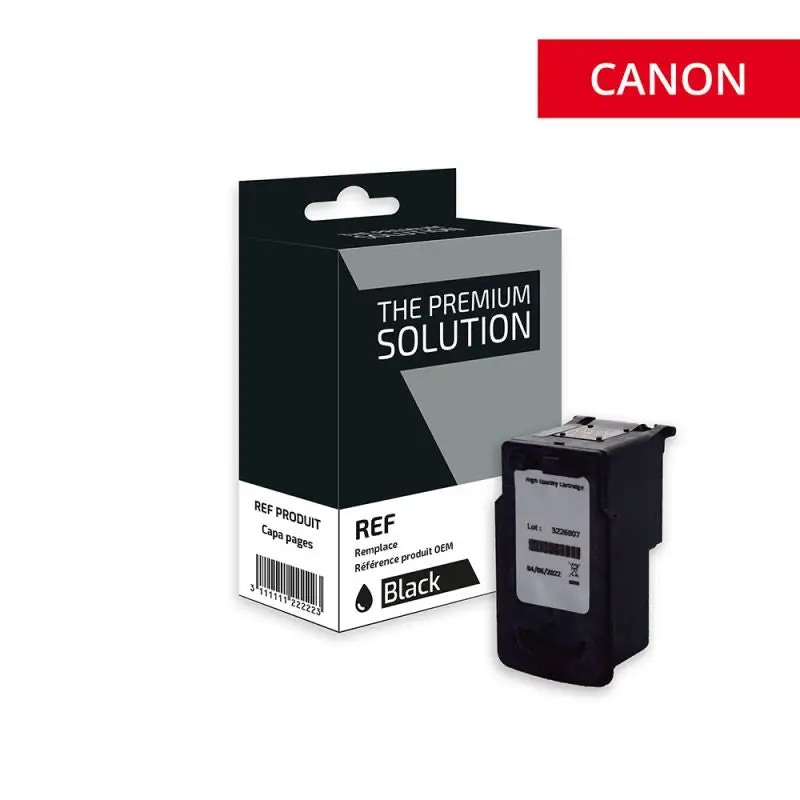 Canon 512 Cartouche Noir remanufacturé équivalent à PG512, 2969B001