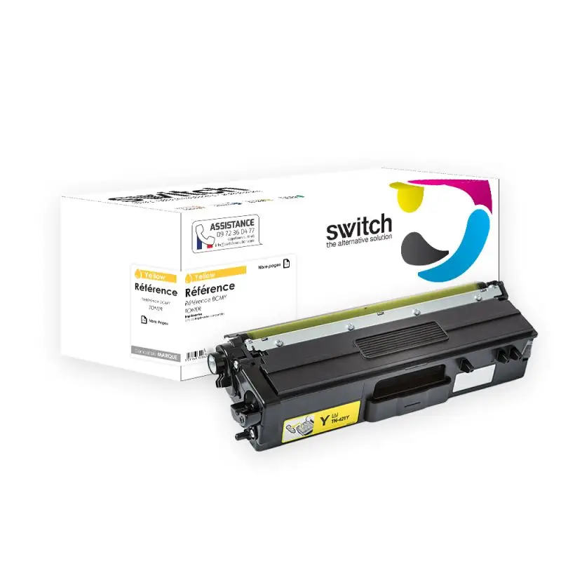 Brother TN-900 Toner Jaune compatible · Switch