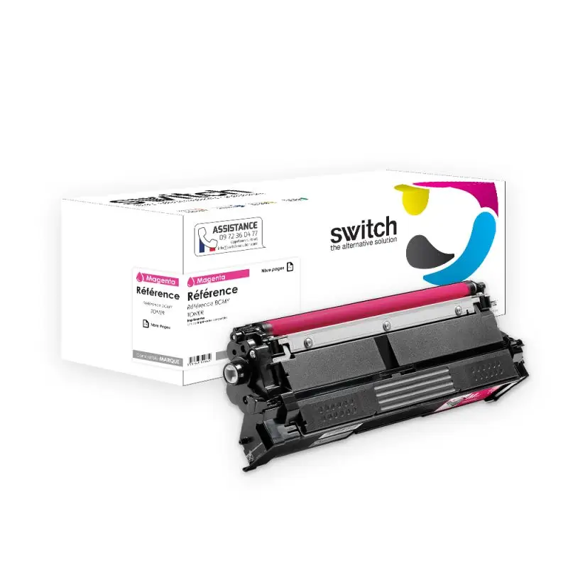 Brother TN-625 Toner Magenta compatible équivalent à TN-625XXL · Switch