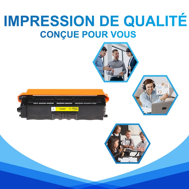 Brother TN326Y Cartouche de Toner Jaune compatible