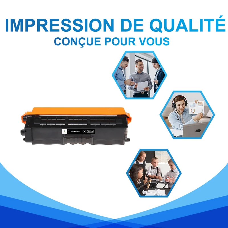 Brother TN326BK Cartouche de Toner Noir compatible