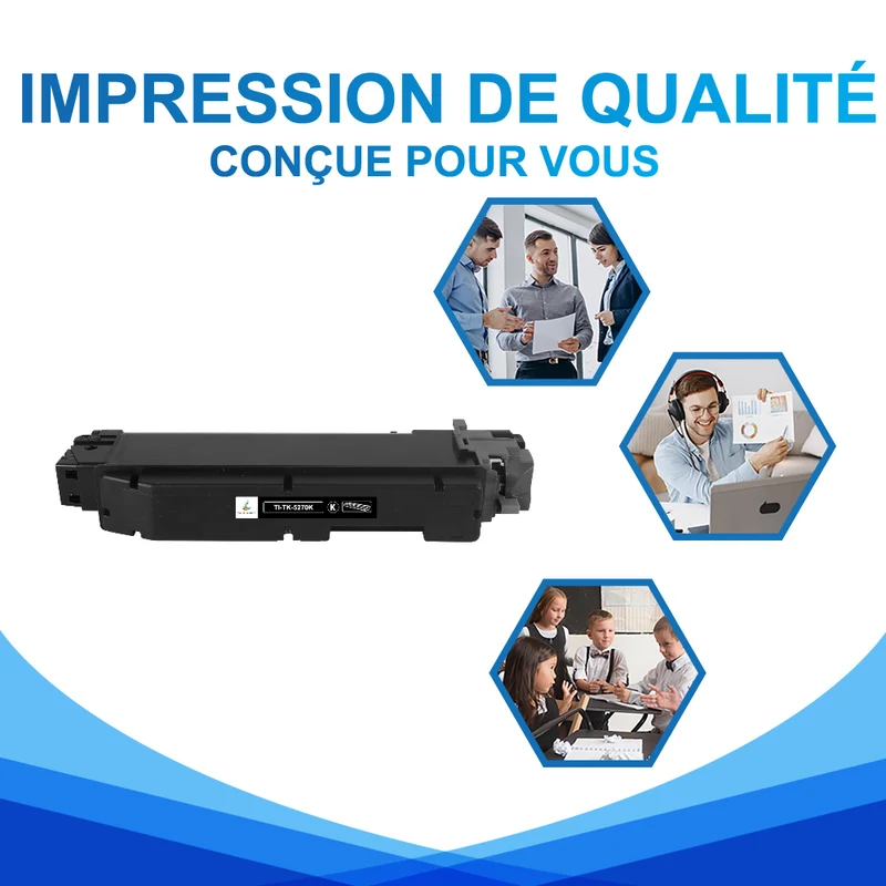 Kyocera TK-5270K Cartouche de Toner Noir compatible