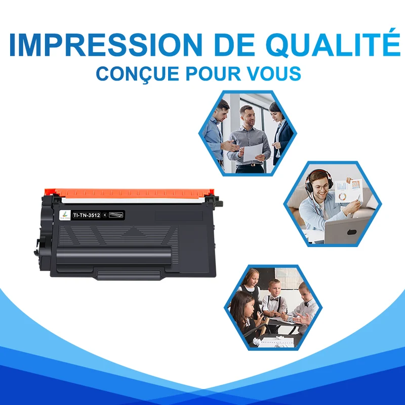 Brother TN3512 Cartouche de Toner Noir compatible