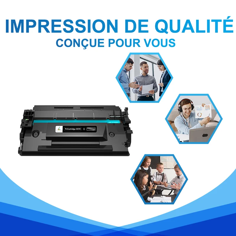 Canon Cartridge 057H Multipack de Toners Noir Compatibles 3010C002