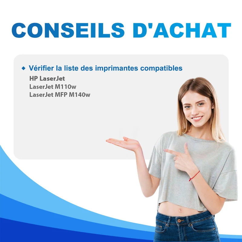 HP LaserJet MFP M140w Toners Compatibles (AVEC PUCE) - 142A 142X