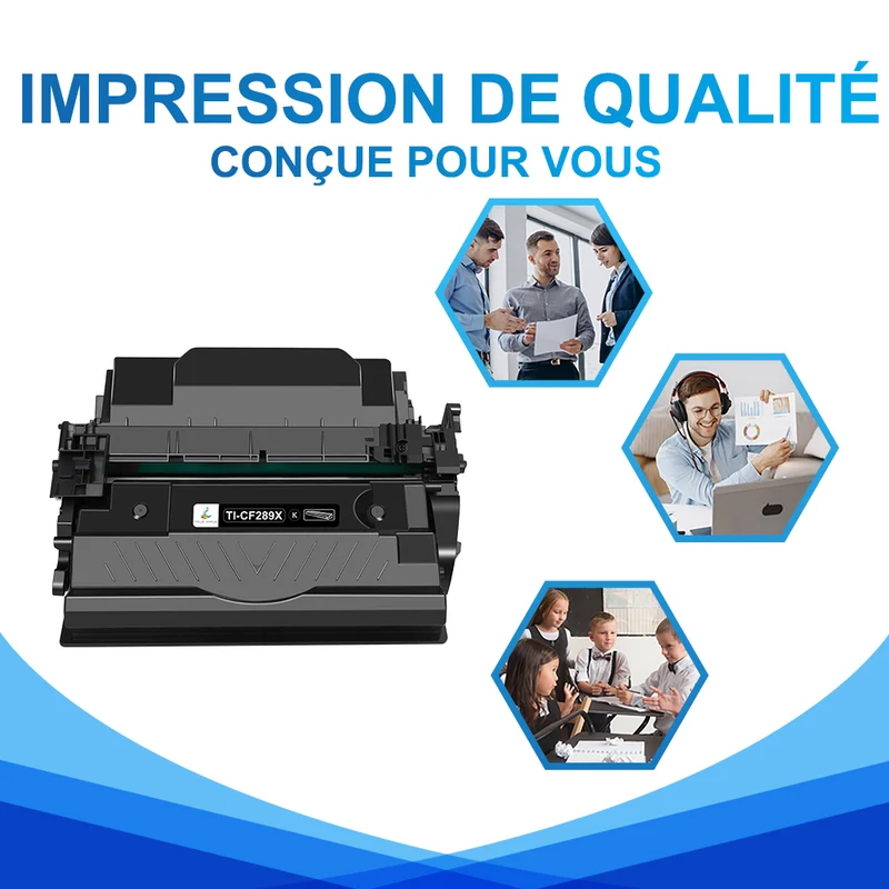 HP 89X Multipack de Toners Noir Compatibles CF289X avec puce