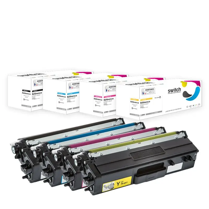 Brother TN-421 Toner Pack 4 Couleurs compatible · Switch