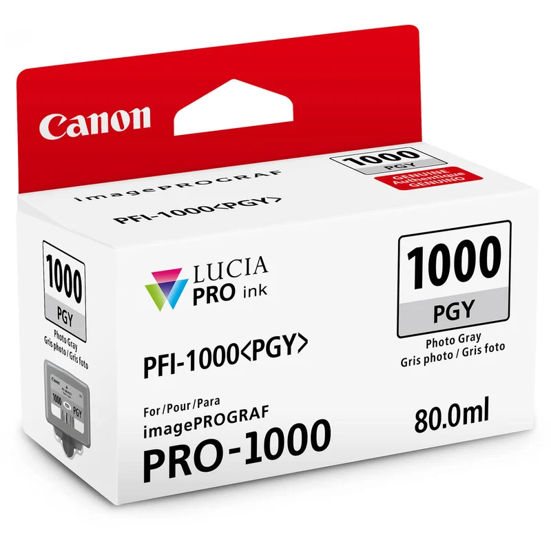 Cartouche d'encre PFI-1000 Photo Gris (80ml)
