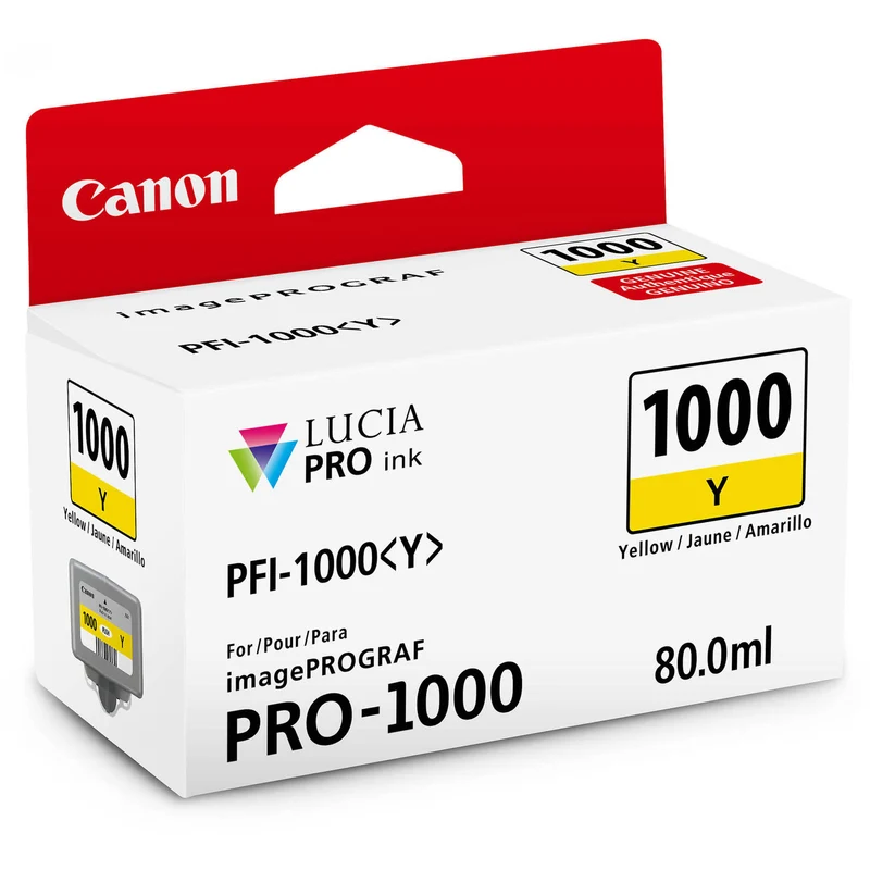Cartouche d'encre PFI-1000 Jaune (80ml)