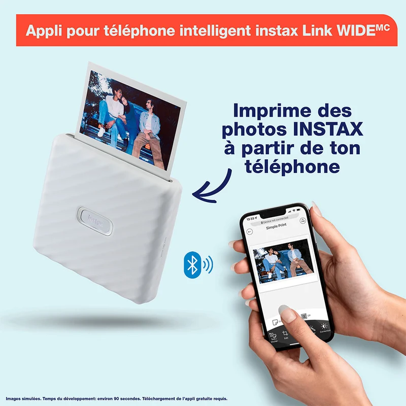 Imprimante Instax Wide Link (Blanc Frêne)