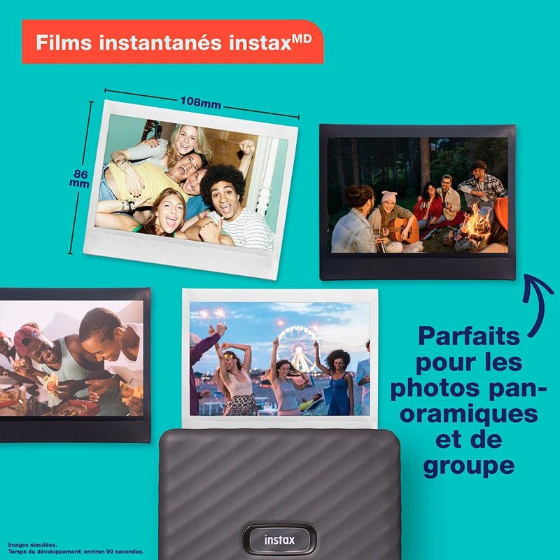 Imprimante Instax Wide Link (Gris Moka)