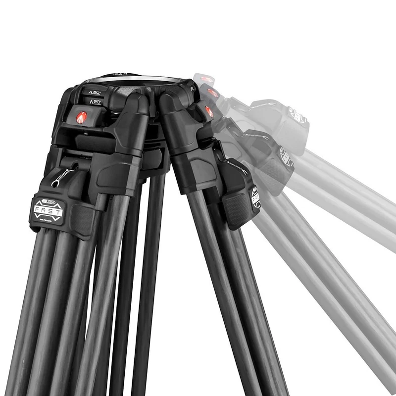 Trépied Rapide 645 Carbone avec Tête Vidéo Fluide 526 Professionnelle