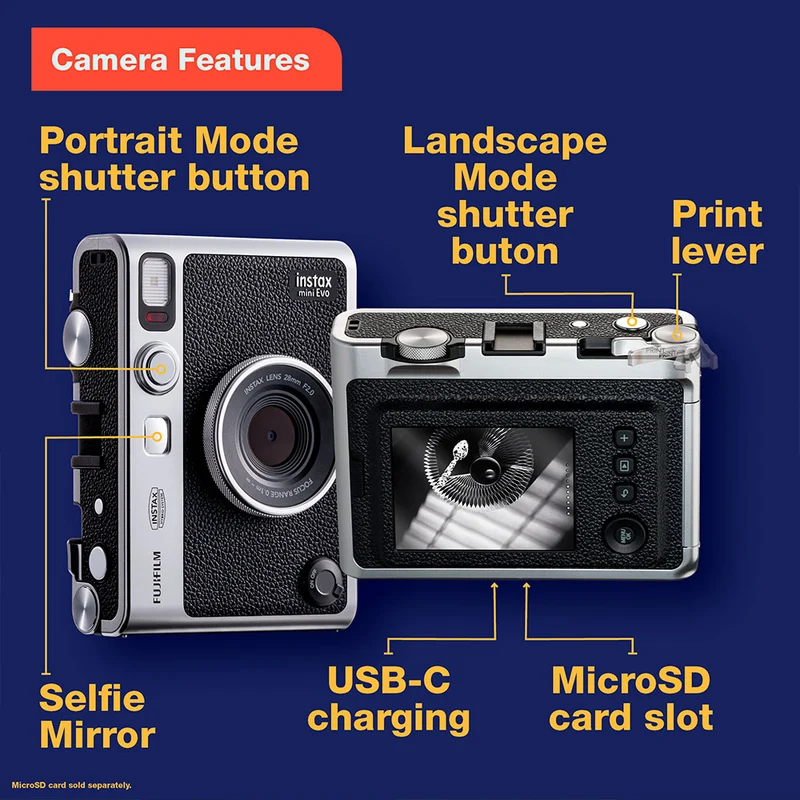 Instax Mini Evo (Brun)