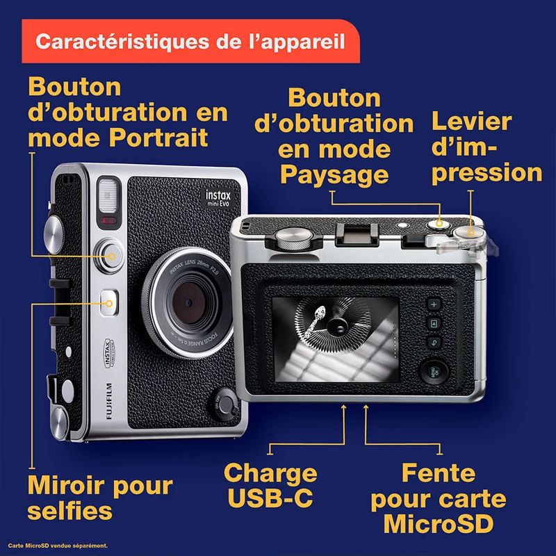 Instax Mini Evo (Brun)