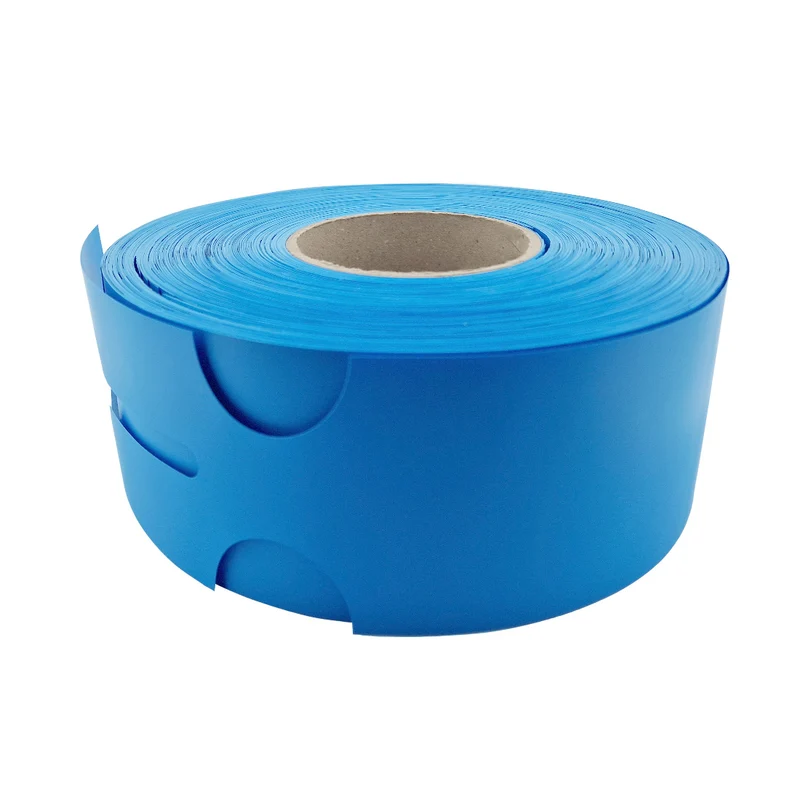 Grandes étiquettes à boucle personnalisées bleues PEHD - 273,5 x 80 mm - 100 étiquettes
