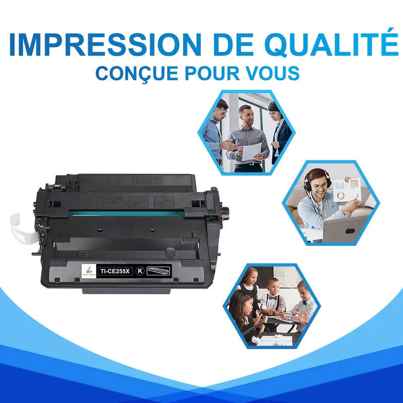 HP 55X Multipack de Toners Noir Compatibles CE255X