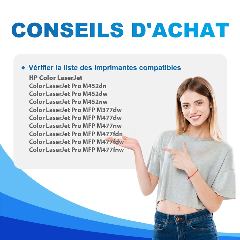 HP 410A CF410A Cartouche de Toner Noir Compatible