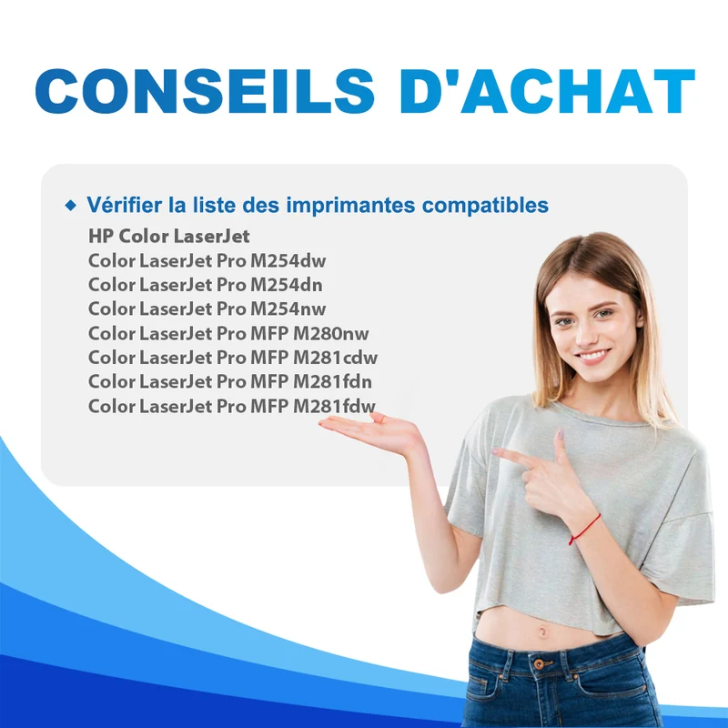 HP 203A Cartouche de Toner Cyan Compatible CF541A