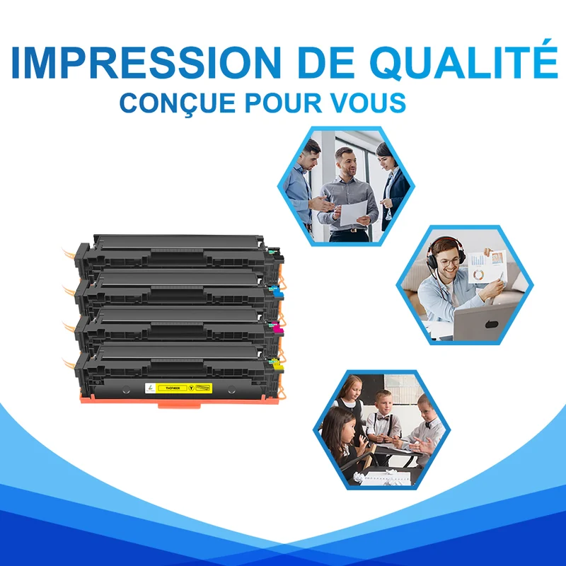 HP Color LaseJet Pro MFP M277n Pack Toners Compatibles