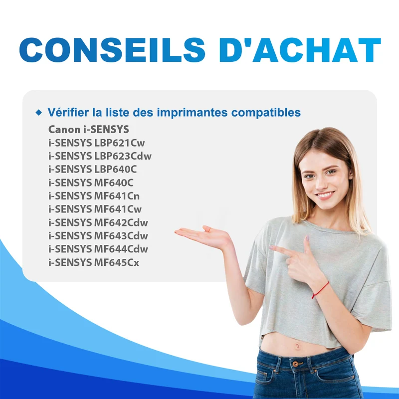 Canon i-SENSYS LBP623Cdw Toners compatibles - 054 054H Pack