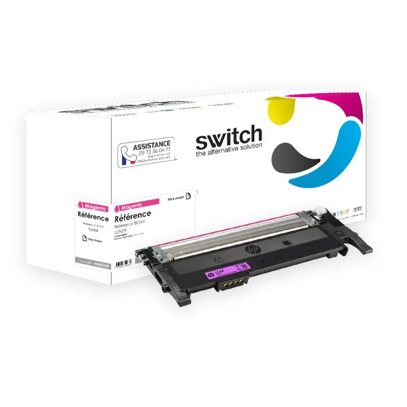HP 117X Toner Magenta compatible équivalent à W2073X · Switch