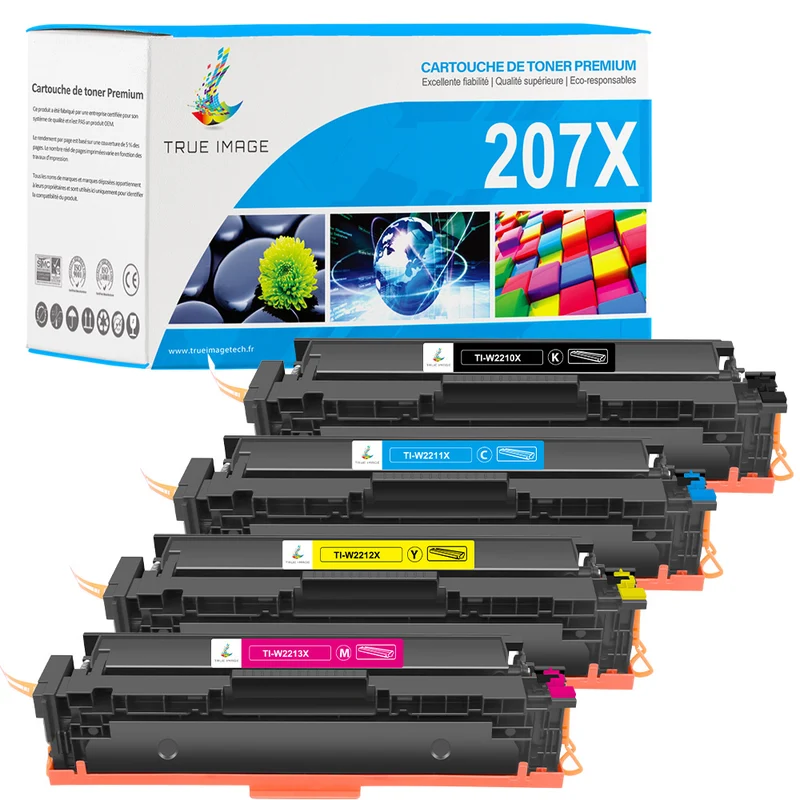 HP 207X CMYK Pack Toners Compatibles | Sans Puce