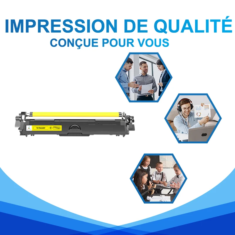 Brother TN245Y Cartouche de Toner Jaune Compatible