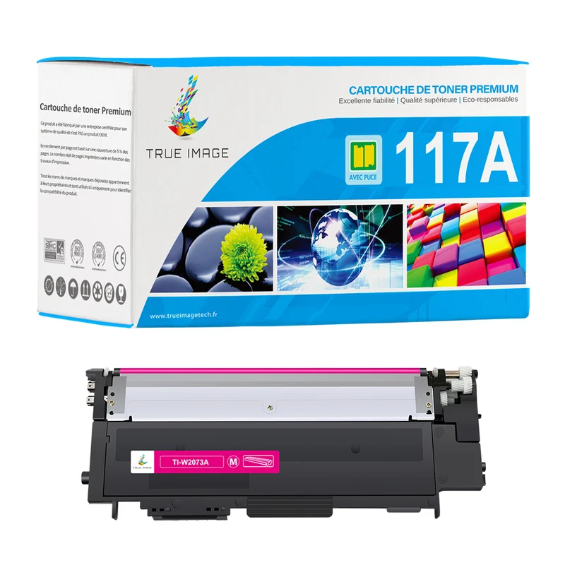 HP 117A Cartouche de Toner Magenta Compatible W2073A