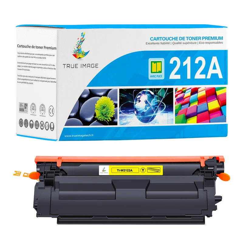 HP 212A Cartouche de Toner Jaune Compatible W2122A