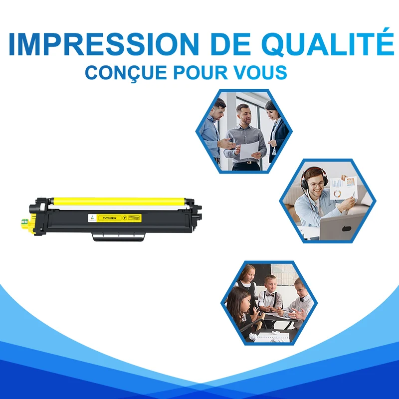 Toner Jaune Brother TN243Y Compatible