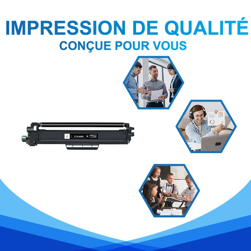 Toner Noir Brother TN243K Compatible