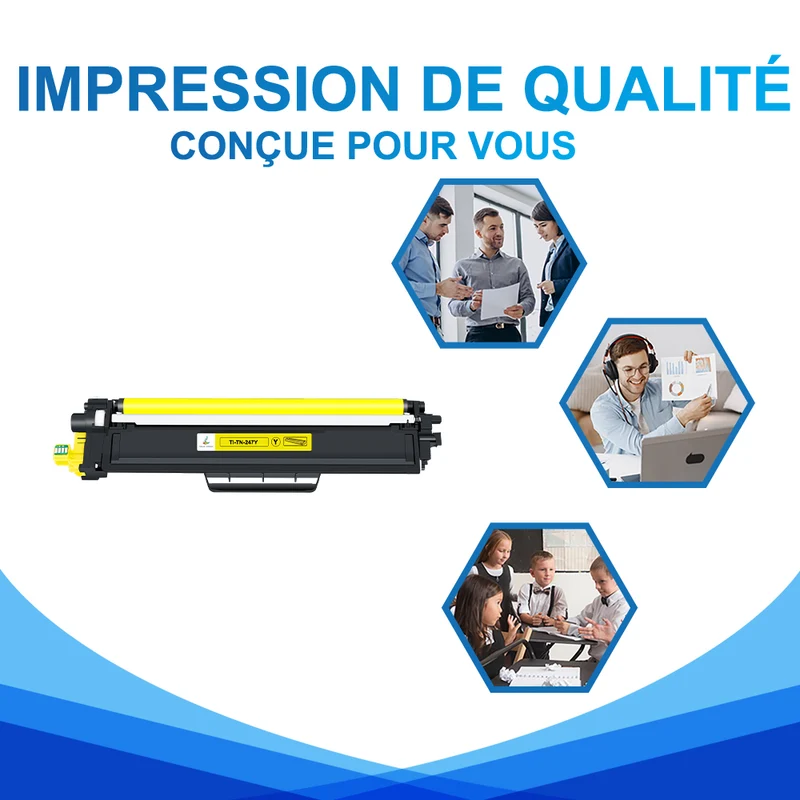 Toner Jaune Brother TN247Y Compatible