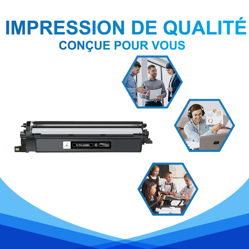 Toner Noir Brother TN249K Compatible