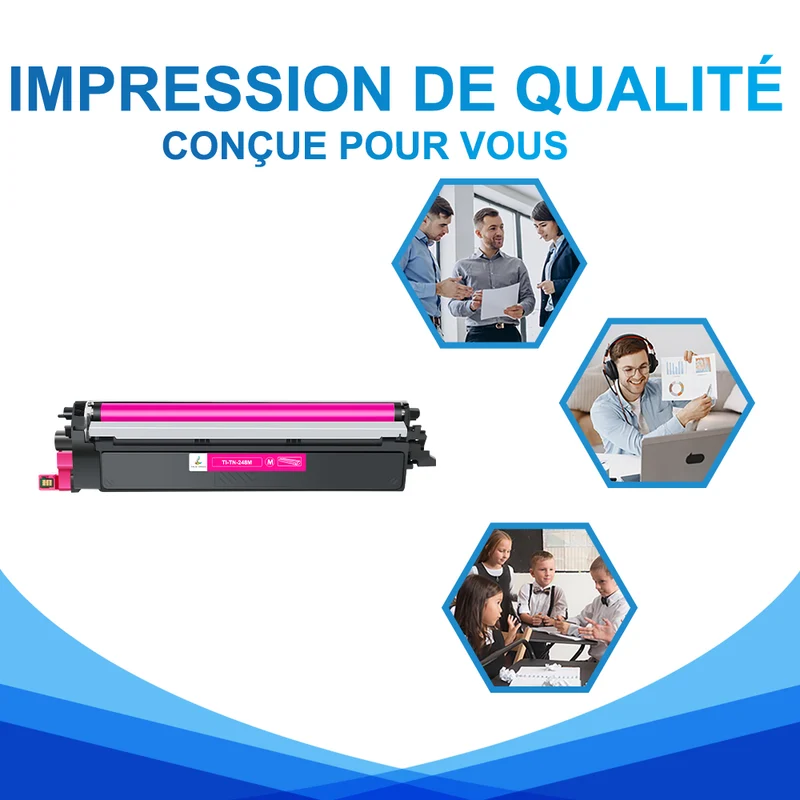 Toner Magenta Brother TN248M Compatible