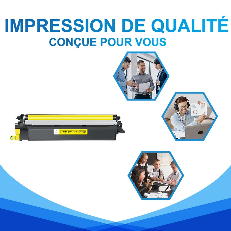 Toner Jaune Brother TN248Y Compatible