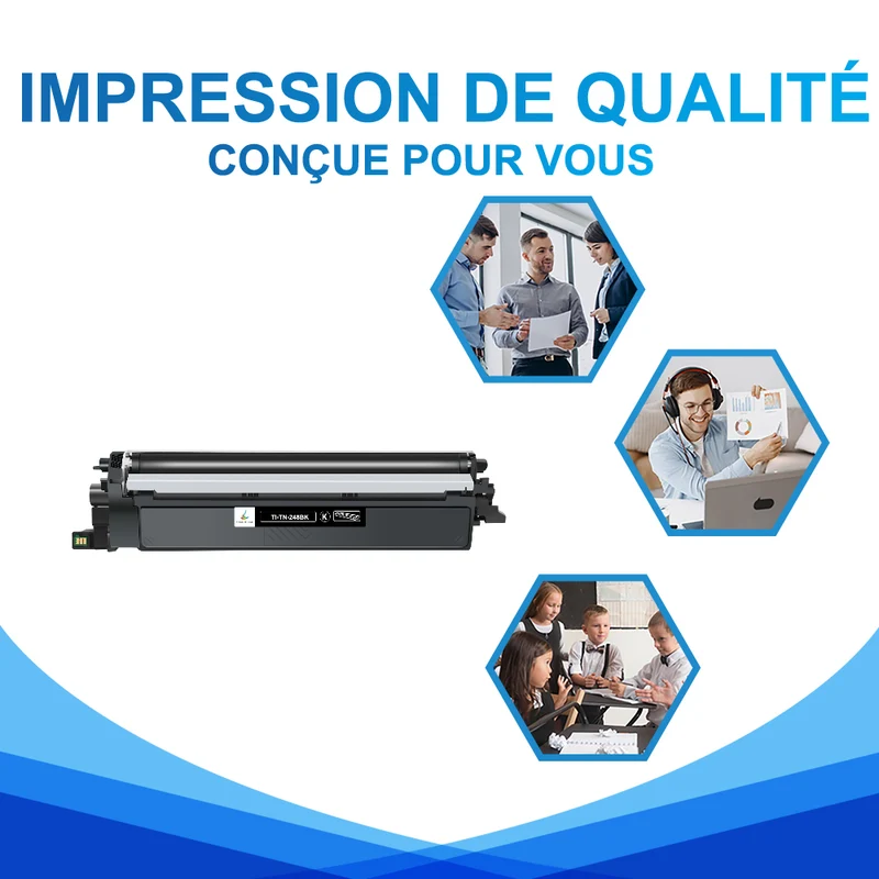 Toner Noir Brother TN248K Compatible