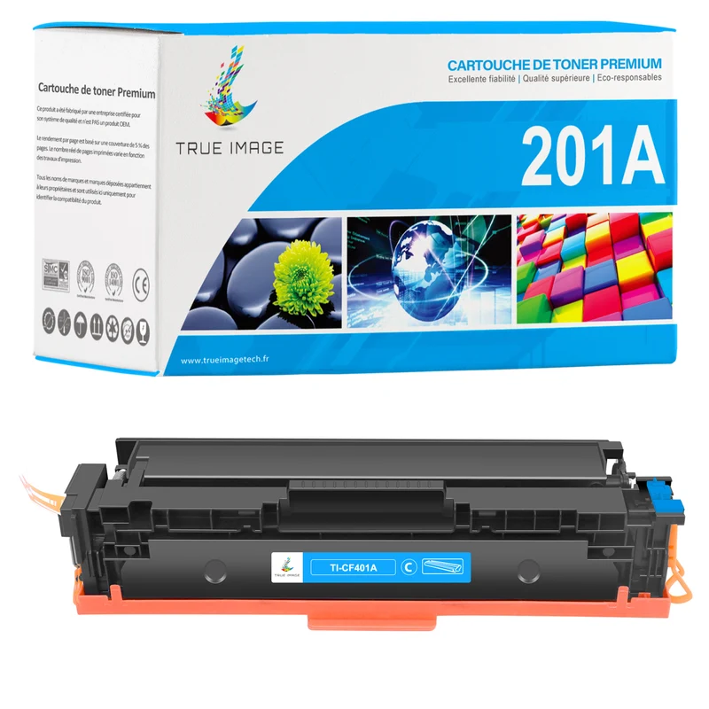 HP 201A Cartouche de Toner Cyan Compatible CF401A