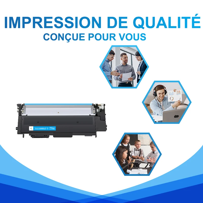 Samsung CLT-C404S/ELS Cartouche de Toner Cyan compatible